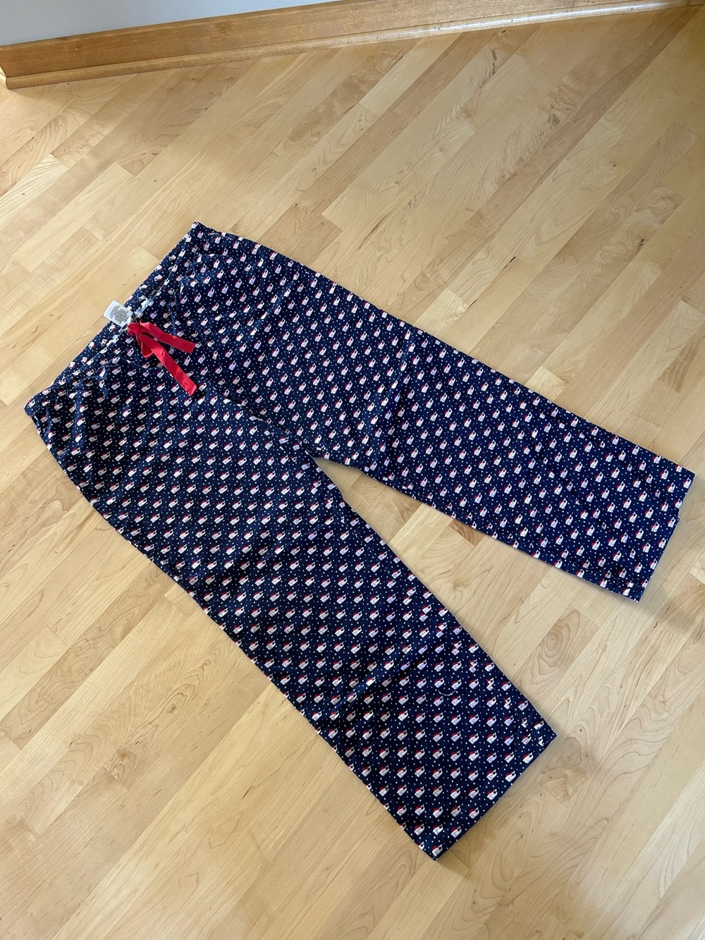 Vineyard Vines Holiday Christmas Santa Whale Flannel Pajama Pants Size L
